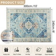 thumbnail image 2 of Traditional Area Rug, 8'x10' Foldable Medallion Carpet, Indoor Non-Slip Rug for Kitchen Living Room Bedroom Dining Room, 2 of 5
