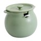 thumbnail image 4 of Recipiente de cocina de cerámica, con tapa, cuchara, tanque de condimentos, tarro de manteca de cerdo para Verde, 4 of 9