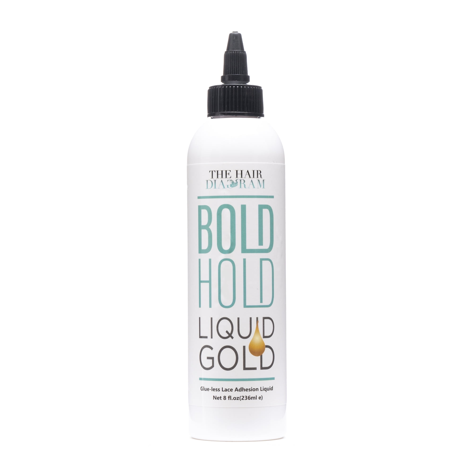The Hair Diagram Bold Hold Liquid Gold Temporary Hold Gel , Alcohol Free, 8 oz