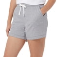 thumbnail image 2 of 32 Degrees Women's 2-pack Ultra-soft Cotton Blend Jersey Casual Active Shorts, 2 of 5