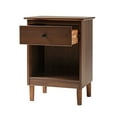 thumbnail image 3 of Walker Edison Wright Mid-Century Nightstand, Walnut, 3 of 11