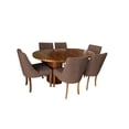 thumbnail image 1 of Comedor color café de madera de parota para 6 personas, 1 of 7