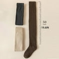thumbnail image 3 of MSJUHEG Thigh High Socks,Programmer Socks,Thigh High Compression Socks Women,Leg Warmers,Knee High Socks,Mid Length Socks Hiking Warm Winter Thick Warm Boots Khaki A, 3 of 3
