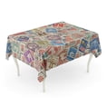 thumbnail image 1 of LADDKE Collection Different Postage Stamps As Countries Close Closeup Collect Tablecloth Table Desk Cover Home Party Decor 60x104 inch, 1 of 1