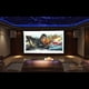 thumbnail image 2 of H120 Pantalla de proyector portátil de 120 '' HD 16: 9 Blanco Dacron Pantalla de p Carevas Pantalla del proyector, 2 of 7