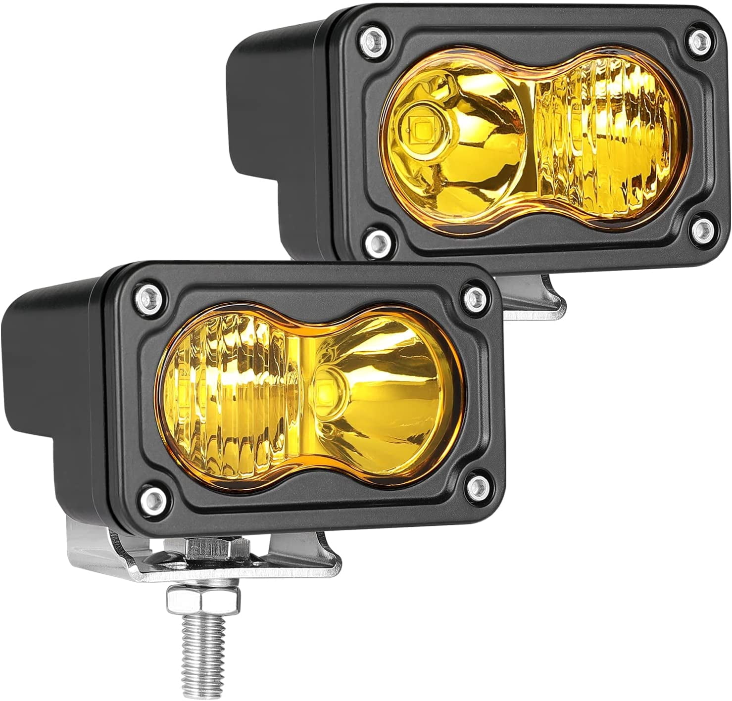3 Inch Driving Lights 2Pcs 40W LED Pod Light Off Road Spot Light Bar Super Bright Work Flood Light Cube Combo LED Bumper Lights Fog Light for Truck ATV UTV SUV Motorcycle Boat