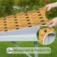 thumbnail image 6 of Paw Prints and Bones Square Fitted Tablecloth with Elastic Edge,Square Table Cover,Washable Elastic Table Cover for Home Kitchen Party Decor 34"x34", 6 of 6