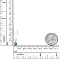 thumbnail image 6 of Gem Stone King 10K Yellow Gold London Blue Topaz Pendant Necklace for Women | 0.77 Cttw | Gemstone November Birthstone | Pear Shape 7X5MM | With 18 inch Chain, 6 of 6