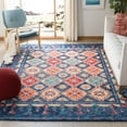 thumbnail image 2 of SAFAVIEH Aspen Christabella Geometric Wool Area Rug, Navy/Orange, 10' x 14', 2 of 6