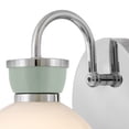 thumbnail image 5 of Lark 85590LCB-SF Lucy 10" Tall Led Bathroom Sconce - Lacquered Brass / Seafoam, 5 of 6