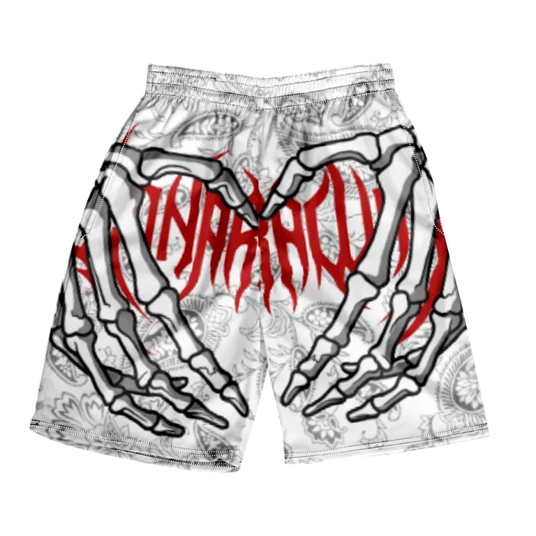 パンツ SHORTS SKULL 2024 Summer Classic Skull Beach Short Pants New Fashion