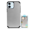 thumbnail image 7 of Apple iPhone 12, iPhone 12 PRO /6.1" Phone Case Protective Hybrid Anti-Drop Protection Shockproof Armor Dual Layers Heavy Duty Rubber Rugged Silver Phone Cover foriPhone 12 /12 Pro, 7 of 7