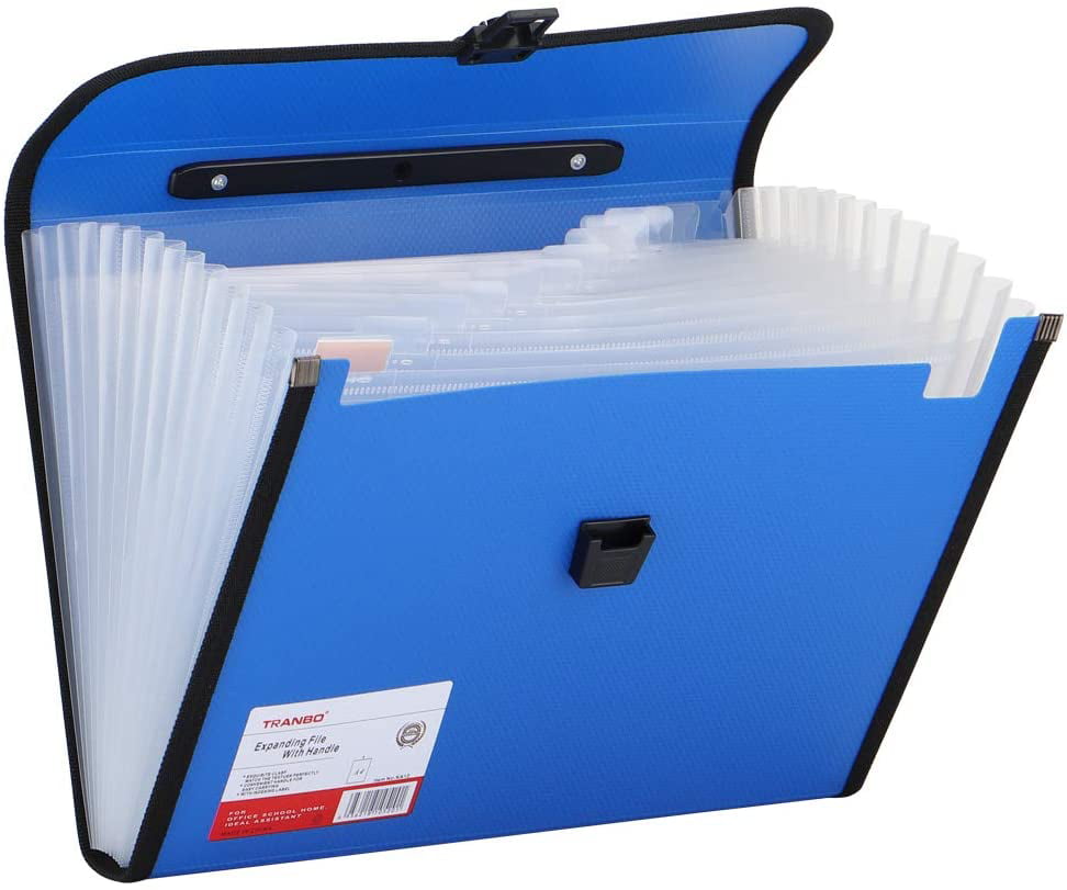 Expanding File Folder With Handle 2019 New 13 Pocket Plastic