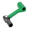 thumbnail image 1 of Palanca de cambio de motocicleta plegable para Bosuer Cheetah, pedal de aleación de aluminio, brazo de cambio verde negro con anillo tono plateado, 1 of 1