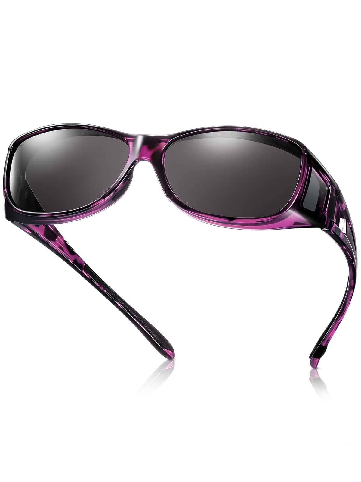 TINHAO Fit Over Glasses Sunglasses Wrap Around Polarized Sunglasses for