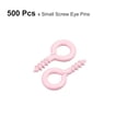 thumbnail image 3 of 500uds Pequeño Tornillo Ojo Pasadores Ganchos Mini Ojales Tornillos Roscados, 5x10x1,2mm Autorroscante Tornillo para Joyería Fabricación Accesorios Bricolaje Artesanía, Claro Rosa Unique Bargains alfileres de ojo para hacer joyas, 3 of 5