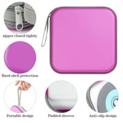 DVD Case, 48 Capacity Purple CD Hard Plastic Storage Case Holder Wallet