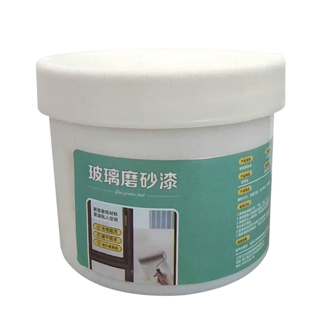 Pintura esmerilada de vidrio 300ml | Recubrimiento translúcido a base de agua anti-pitido | Acabado mate impermeable para ventanas de oficina, baño y cocina | Aplicación sencilla, secado rápido