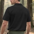 thumbnail image 6 of Ceisia Men's Regular Straight Short-Sleeve Functional Polo Shirt Breathable Mesh Chest Pocket Spring Summer Shirt Gift, 6 of 8