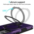 thumbnail image 2 of for Samsung Galaxy A15 Hybrid Case with Magnetic Ring Multi-Angle Stand, for Women Men [Excellent Grip Feeling] Drop Protective Case Cover for Samsung Galaxy A15 - Darkpurple, 2 of 9