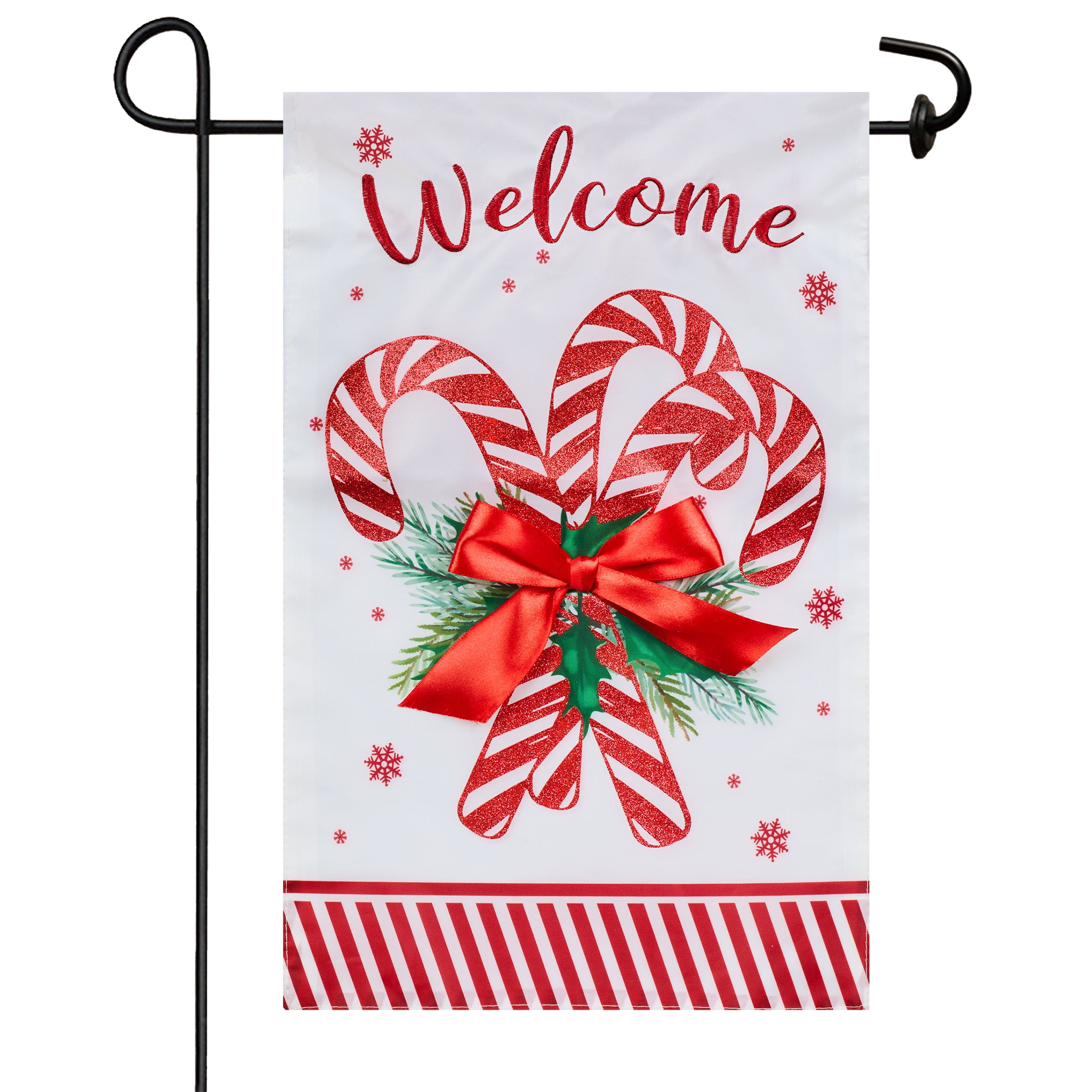 Candy Cane Yard Flag 11.5in x 18in