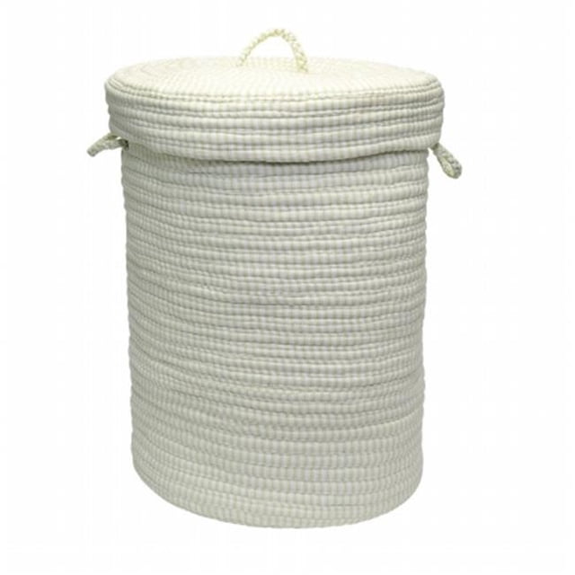 Solid Ticking Storage Limelight 16''x24'' Hamper
