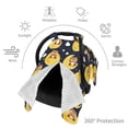thumbnail image 3 of Car Seat Cover Baby, Moon bear Baby Car Seat Cover for Baby Boys Girls Newborn , Infant Car Seat Canopy Cover Nursing Breastfeeding Cover Warm Blanket, 3 of 7