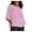 Light Pink, variant on Fesfesfes Plus Size Linen Tops for Women Casual O-Neck Solid Color 3/4 Sleeve Tops Loose Comfy Oversize Linen Tops Blouse T-shirt