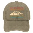 thumbnail image 1 of GDREDA Casquettes pour Femme, Chapeau de Randonnée Amusant, Casquette de Baseball Rétro Colorée Imprimée, Casquette de Baseball Classique Ajustable, Kaki, 1 of 6