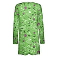 thumbnail image 4 of IROINNID Cardigan for Women Open Front Savings Lightweight Printing Long Sleeve Casual Outerwear Lounge Cardigan with Pocket,Green, 4 of 5
