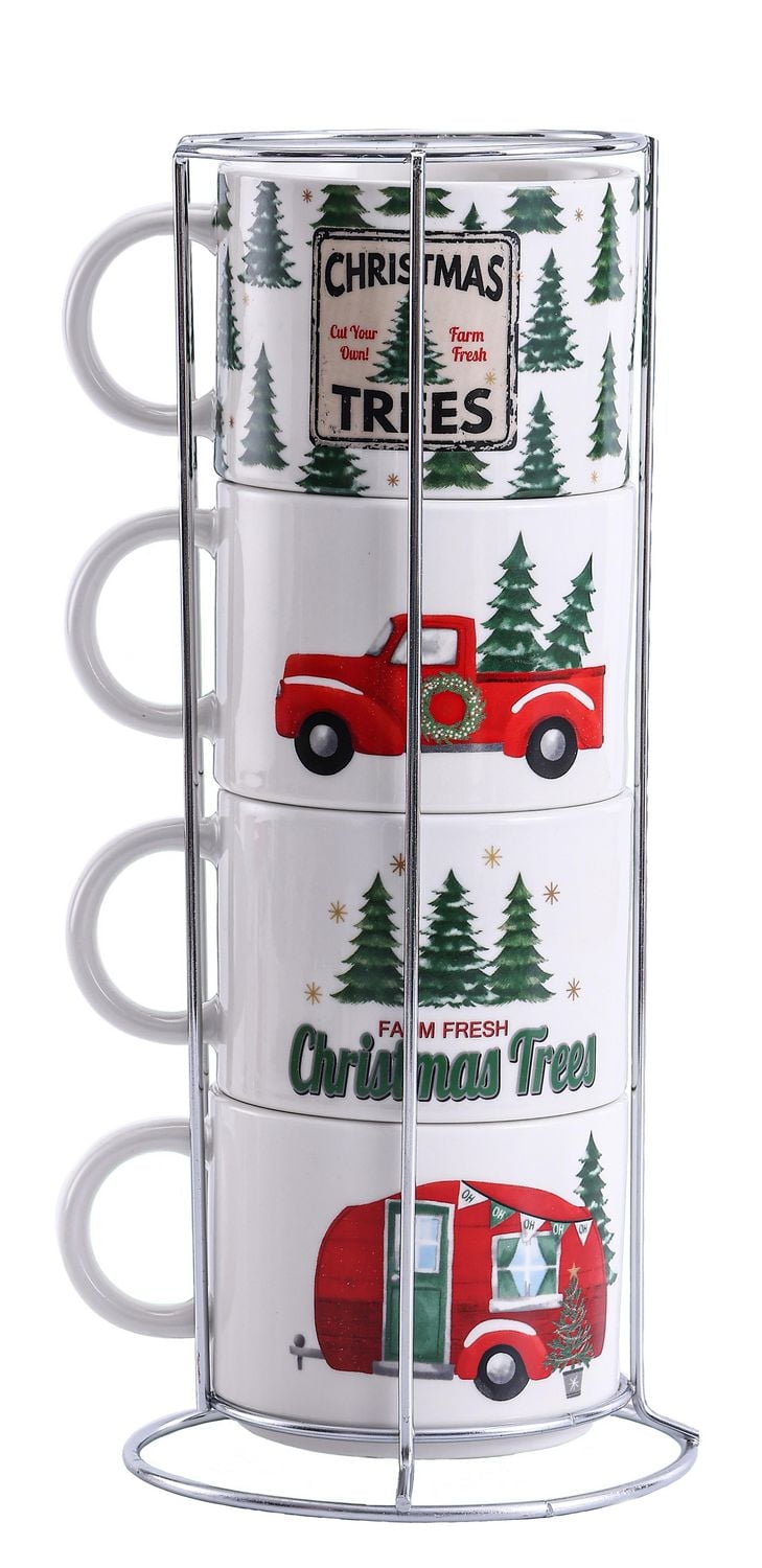 Holiday Time Stacking Mug Set