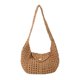 thumbnail image 1 of Tejido Tejer Mujeres Gran Capacidad Ladies Bolso Diario (marrón Claro), 1 of 9