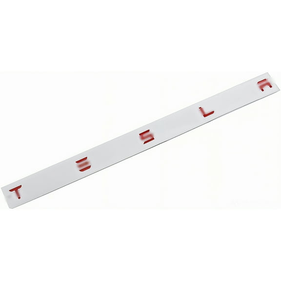 CoolKo Tailgate Logo Tesla Letters Rear Emblems, 3M Adhesive Compatible with Model 3 Y S X