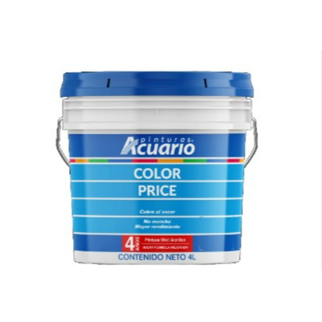 Pintura Vinil Acrílica Acuario Color Price 4 Lts Arena