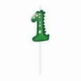 thumbnail image 5 of Green Dinosaur Numbers 1 Happy Birthday Cake Candle for Children Party, Cartoon Dinosaur Cute Candle Decoration, Version B, 5 of 5