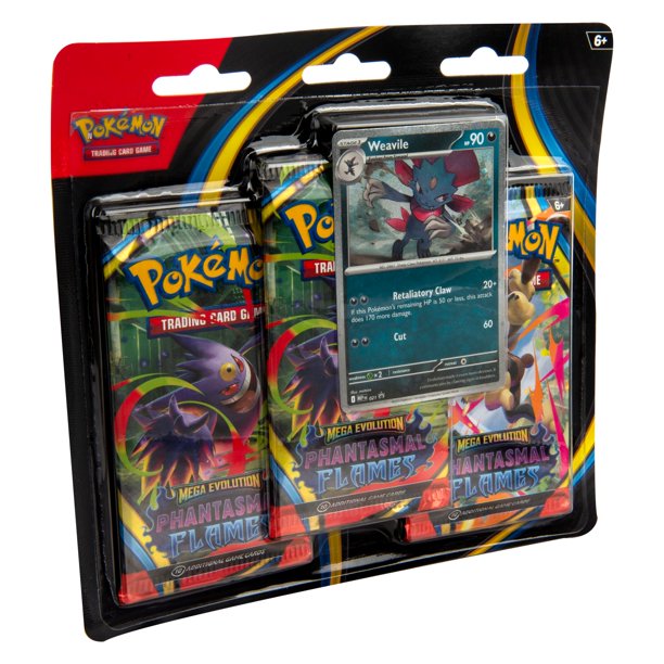 Pokemon TCG: Mega Evolution—Phantasmal Flames Three-Booster