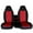 Black&Red, variant on 2pcs Front Car Seat Covers Center Fit for Ford Ranger 60/40 Highback 2004-2012, Interior Automotive Car Front Seats Only (Console armrest Cover Not Included), Black&Dark Gray