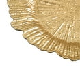thumbnail image 6 of BalsaCircle 6 Gold 13" Acrylic Wooden Textured Round Reef Charger Plates, 6 of 8