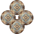 thumbnail image 2 of GZHJMY Mandala Round Placemats Set of 6,Non-Slip Heat Resistant Washable Table Mats for Kitchen Dining Table Decoration,15.4 Inch, 2 of 7