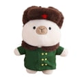 thumbnail image 3 of Capybara Plush Coat Hat Suave Coleccionable Felpa Capybara Doll Lindo Capybara Plush blanco y L, 3 of 9