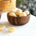 thumbnail image 6 of ruhuadgb Good Grade Eco-Friendly Polishing Salad Bowl Japanese Practical Wooden Soup Bowl Kitchen Supplies, 6 of 7