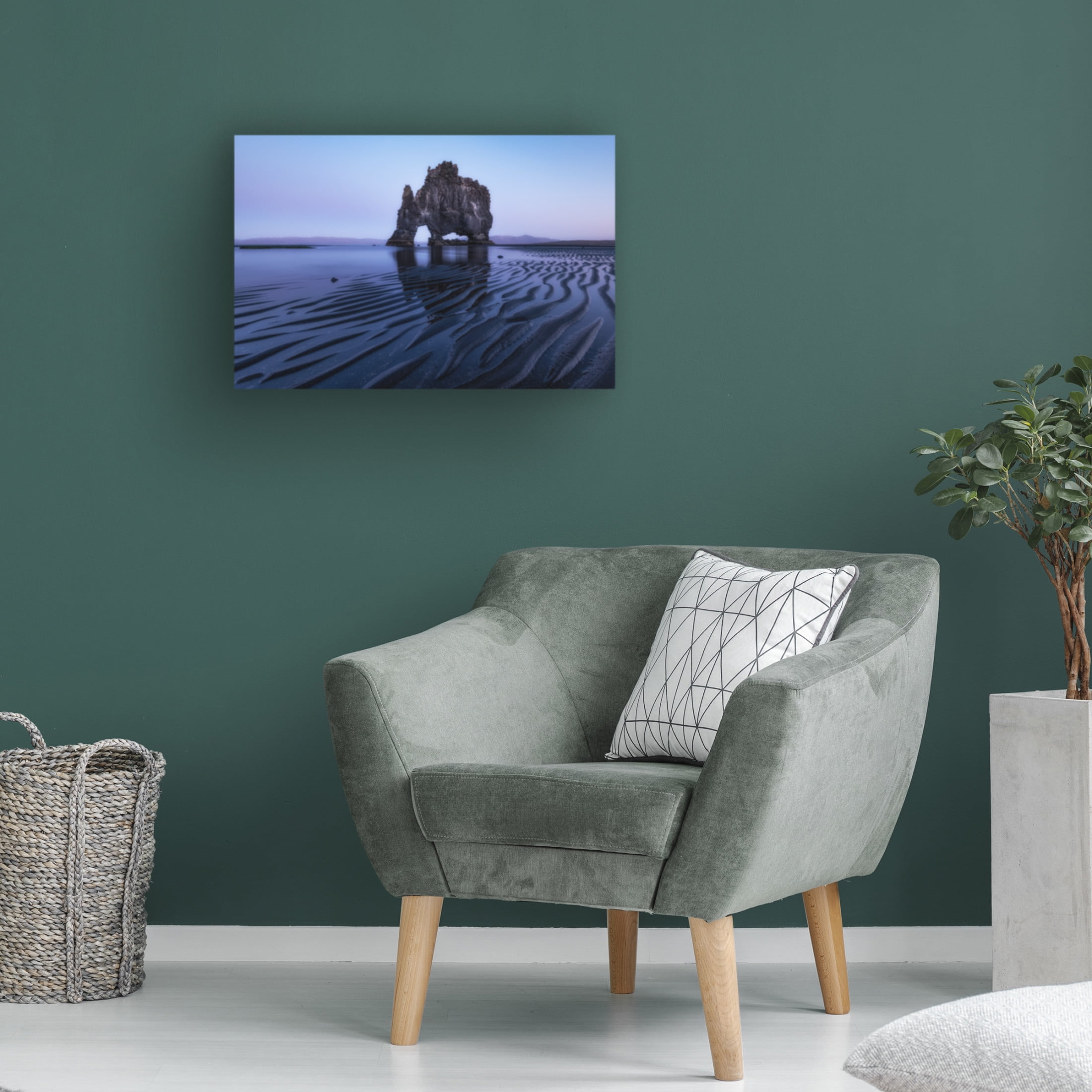 Trademark Fine Art Sunny Ding Rhino Rock Canvas Wall Art