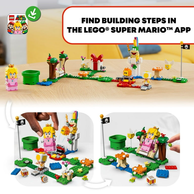 メル25870 LEGO Super Mario-Peach Starter Course 71403, Interactive