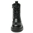 thumbnail image 6 of kkdom Boys Girls Kids Combat Boots Unisex Black 2 Little Kid, 6 of 7
