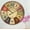 Retro Colorful, variant on 12 Inch Silent Kitchen Clocks Wall Battery Operated for Living Room,Small Wall Clock Sunflower Decor for Kitchen Bedroom,Non-ticking Flower Wooden Clock Wall Decorative for Farmhouse Home Office