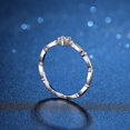 thumbnail image 5 of Anillo de fila de ondas de encaje Nuevo anillo de fila de moda Anillo de vicio Anillo de diamante pequeño Anillo de moissanita, 5 of 5