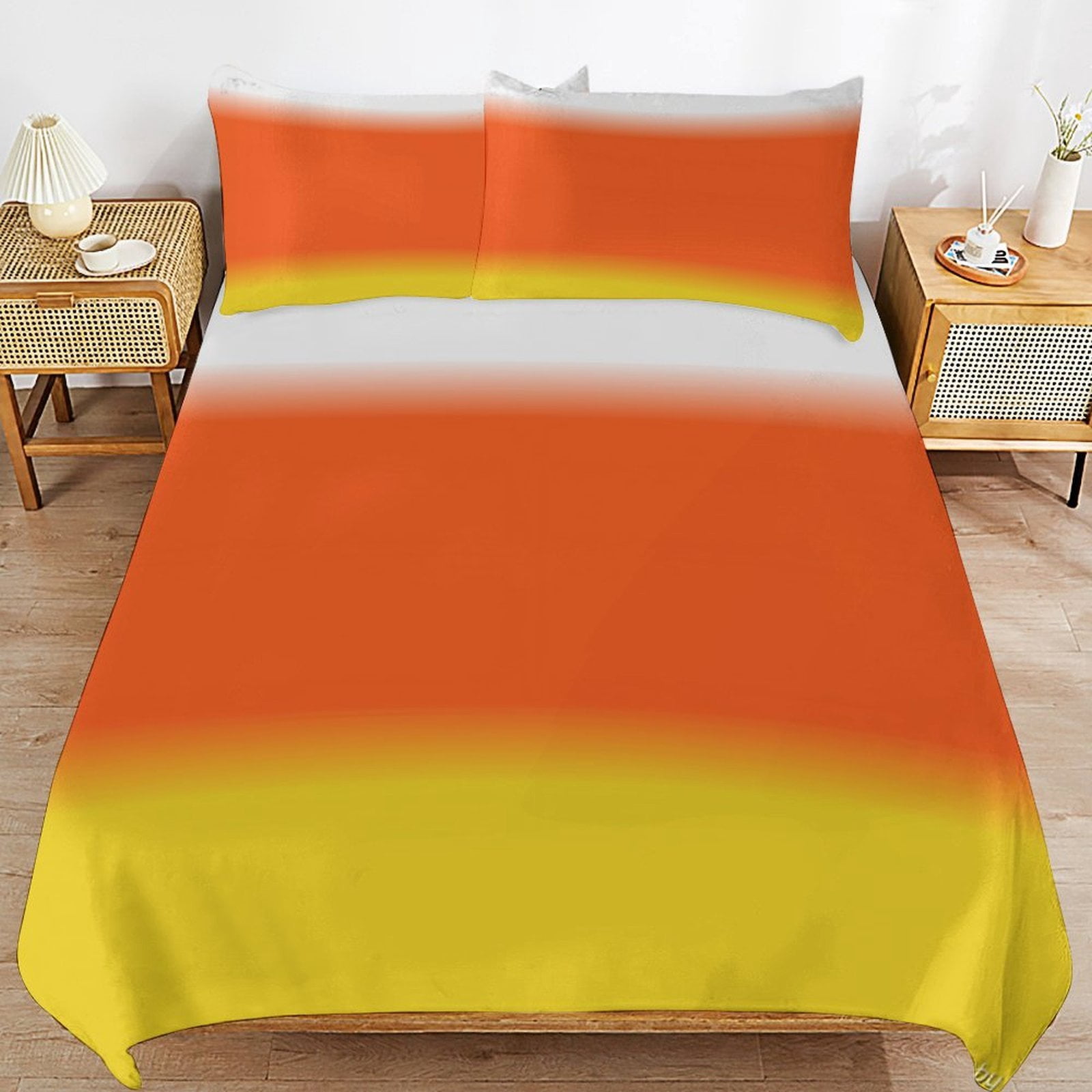 Candy Corn Costume（2） Bedding Set Duvet Cover Couple Bedclothes Pillowcase Customized Home Textiles Bed Set for Queen Size