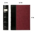 thumbnail image 6 of Bellagio-Italia CD/DVD Storage Binder - Burgundy - Leather - 48-Disc Capacity - Storage Organizer for DVDs, CDs, Blu Rays, & Video Games - Acid-Free Binder Organizer Sheets - 1 Pack, 6 of 6