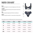 thumbnail image 4 of Kdxio Sardine Print Women's 2 Piece High Waisted Wrap Spaghetti Strap Summer Swimsuit Bikini Set-XX-Large, 4 of 7