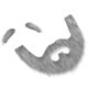 thumbnail image 4 of GOOHOCHY 1 juego de barba de simulación, ceja postiza, bigote falso divertido, accesorio de cosplay, bigote decorativo, 4 of 7